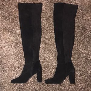 New Vince Camuto Over the Knee Black Leather Boots